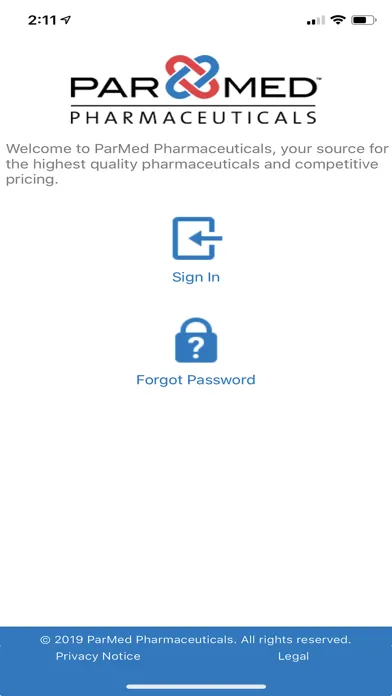 ParMed Pharmaceuticals Screenshots