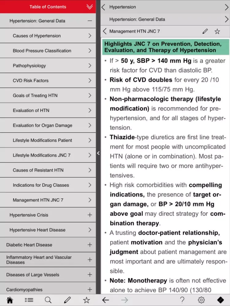 Screenshot di Cardiology pocket iPad 