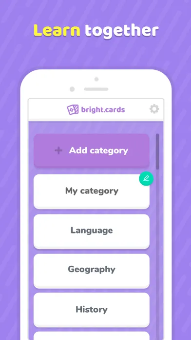 Capturas de tela do Bright.Cards