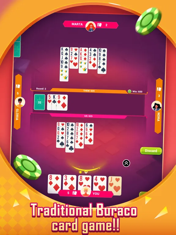 Скриншоты Buraco  Card Game iPad 