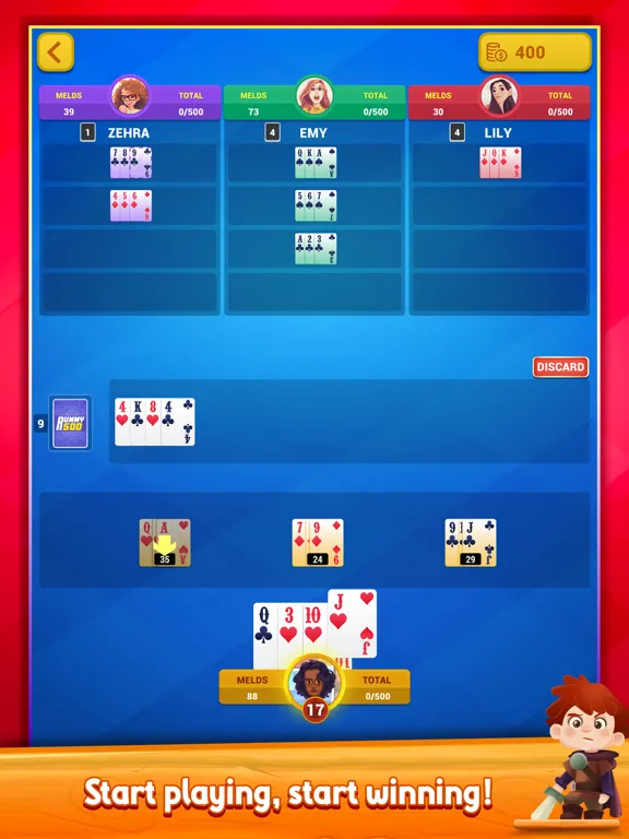 Rummy 500! iPad  스크린샷