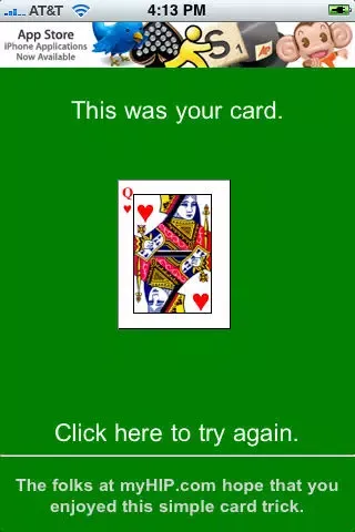 Magic Card Trick on myHIP سکرین شاٹس