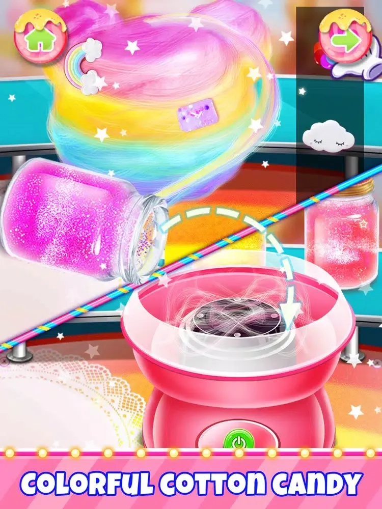 ภาพหน้าจอของ Unicorn Carnival Fair Food iPad 