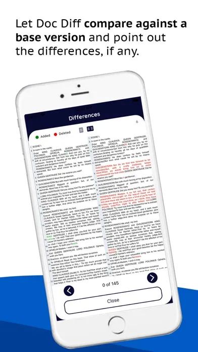 Doc Diff - Compare your Docs سکرین شاٹس