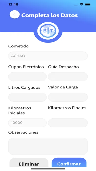 Скриншоты Bitacora Vista TI - Carpool