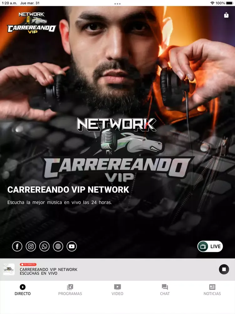 Carrereando VIP Network iPad  স্ক্রিনশট