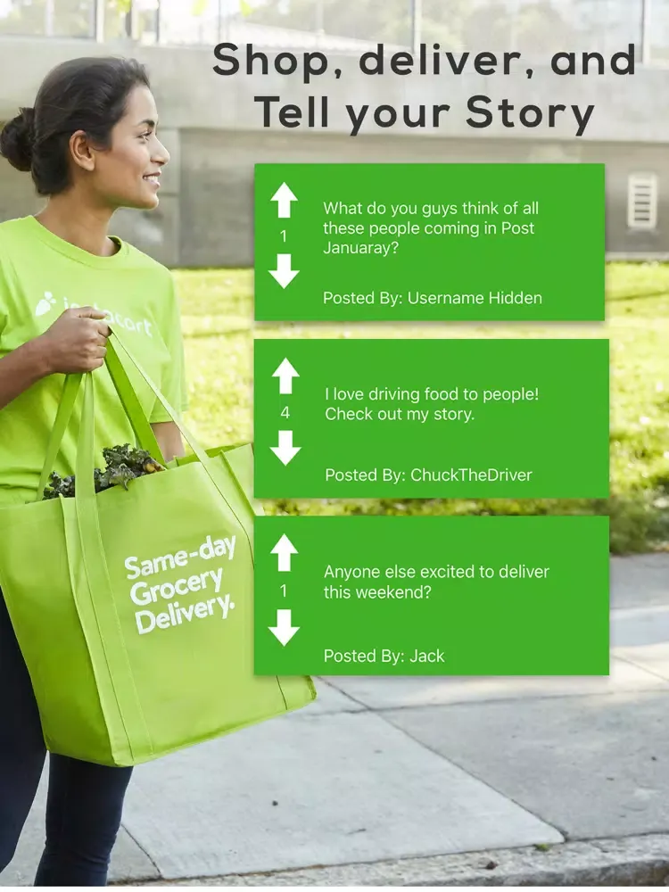 Driver for InstaCart - Forums iPad  Ekran Görüntüleri