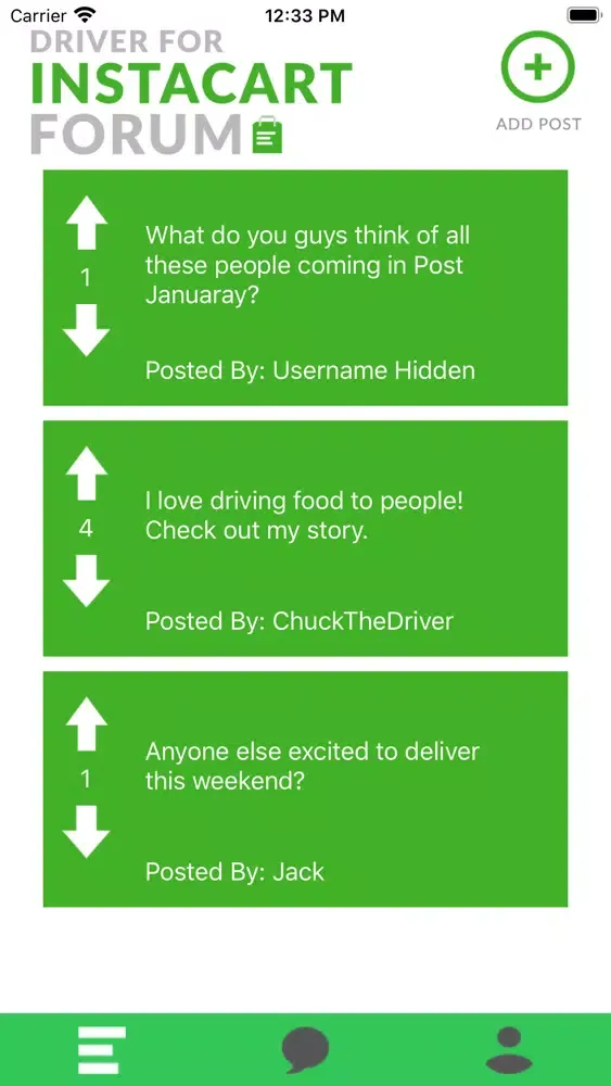 Driver for InstaCart - Forums Ekran Görüntüleri