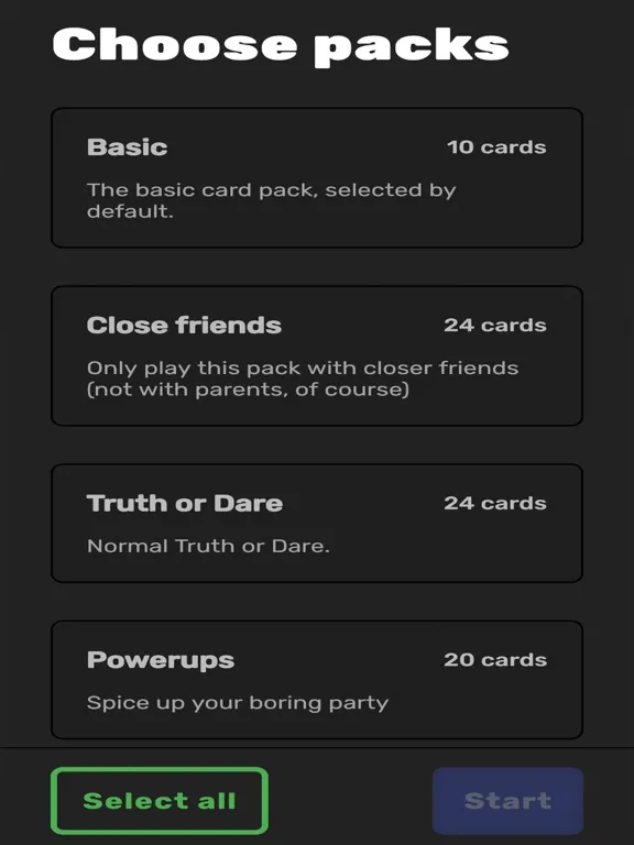 Tok Tok - Party Card Game 18+ iPad  স্ক্রিনশট