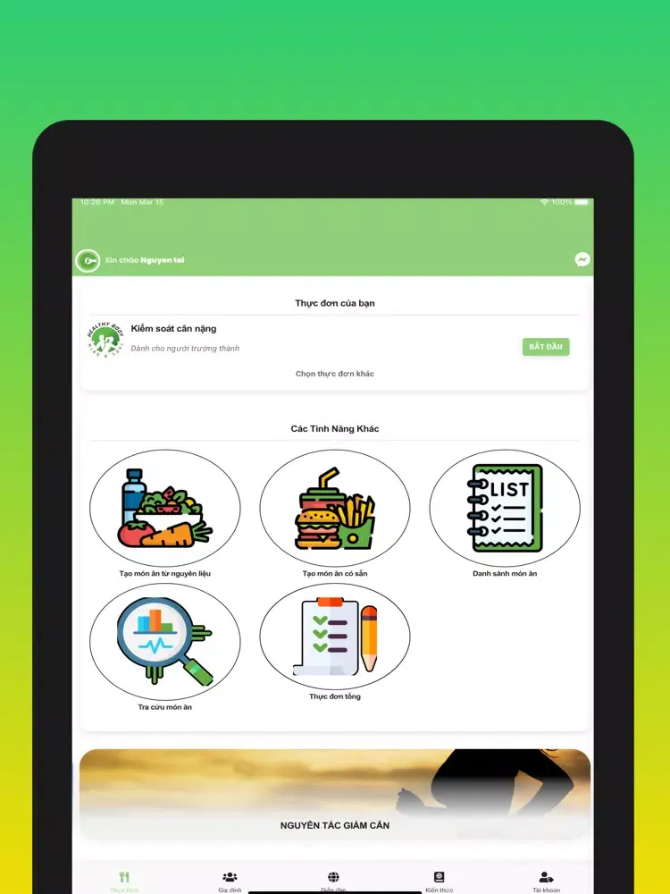 Скриншоты Dinh dưỡng Việt iPad 