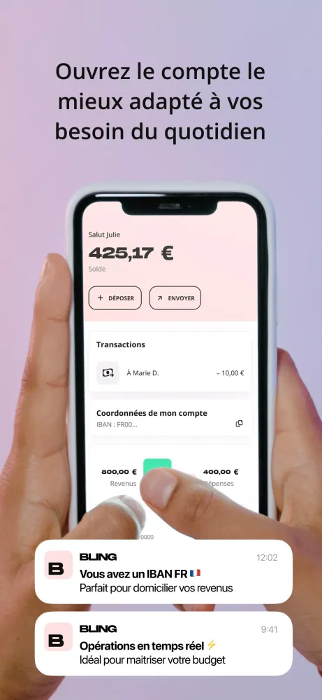 BLING - Un compte sans stress Ekran Görüntüleri