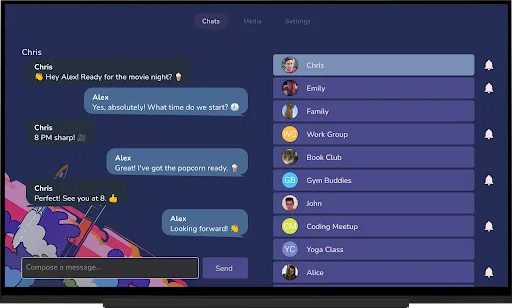 Capturas de pantalla de Tevegram : Telegram for TV
