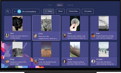 Capturas de pantalla de Tevegram : Telegram for TV