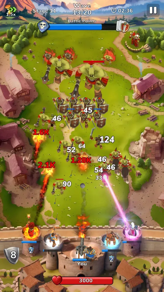 Capturas de tela do Boom Castle: Tower Defense TD