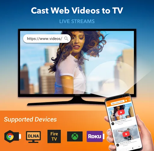 Cast to TV/Chromecast/Roku スクリーンショット