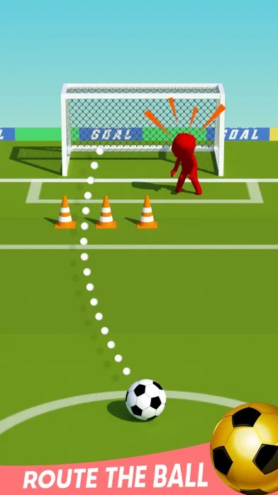 Ảnh chụp màn hình của Crazy Goal Kick Soccer Penalty
