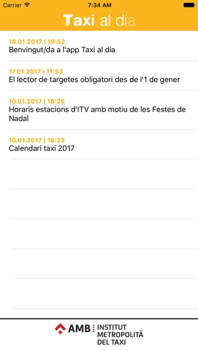 AMB Taxialdia Ekran Görüntüleri