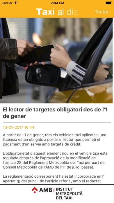 AMB Taxialdia Ekran Görüntüleri