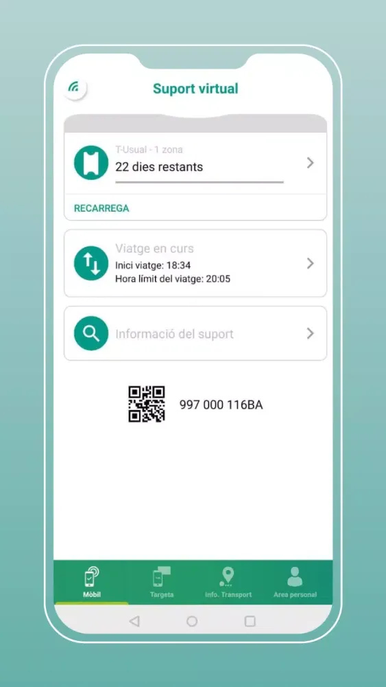 Zrzuty ekranu Cartera electrònica