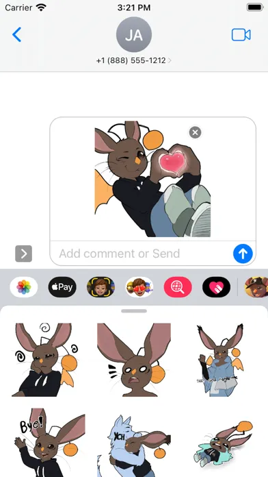 Captures d'écran de Gaz Moogle Stickers