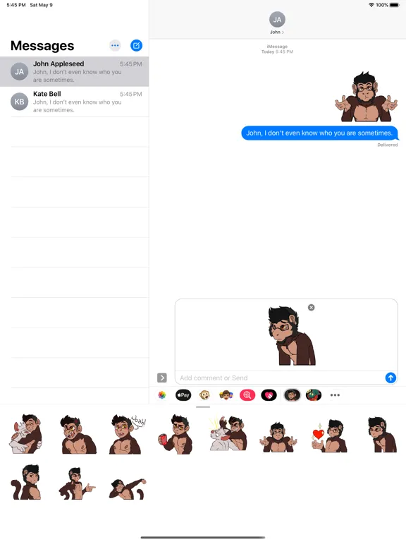 Zrzuty ekranu Barry Stickers iPad 