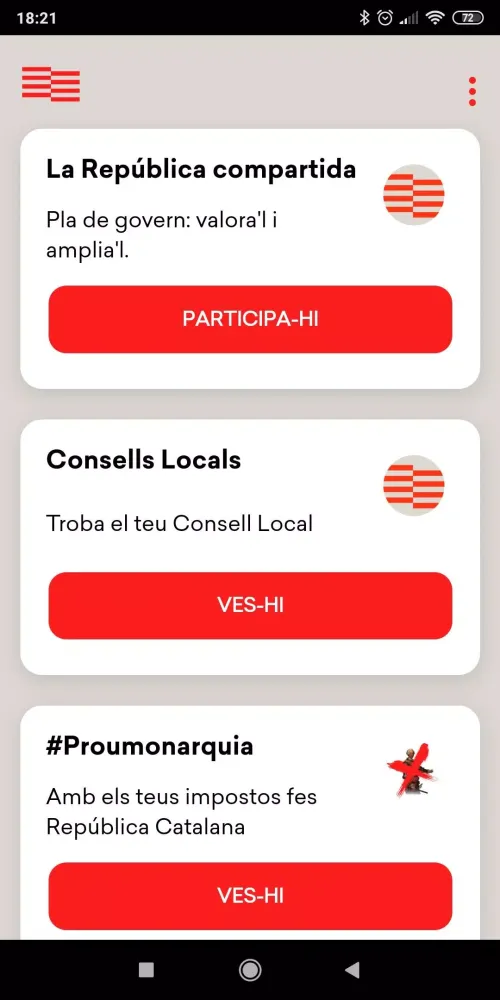 ภาพหน้าจอของ Consell per la República Catal