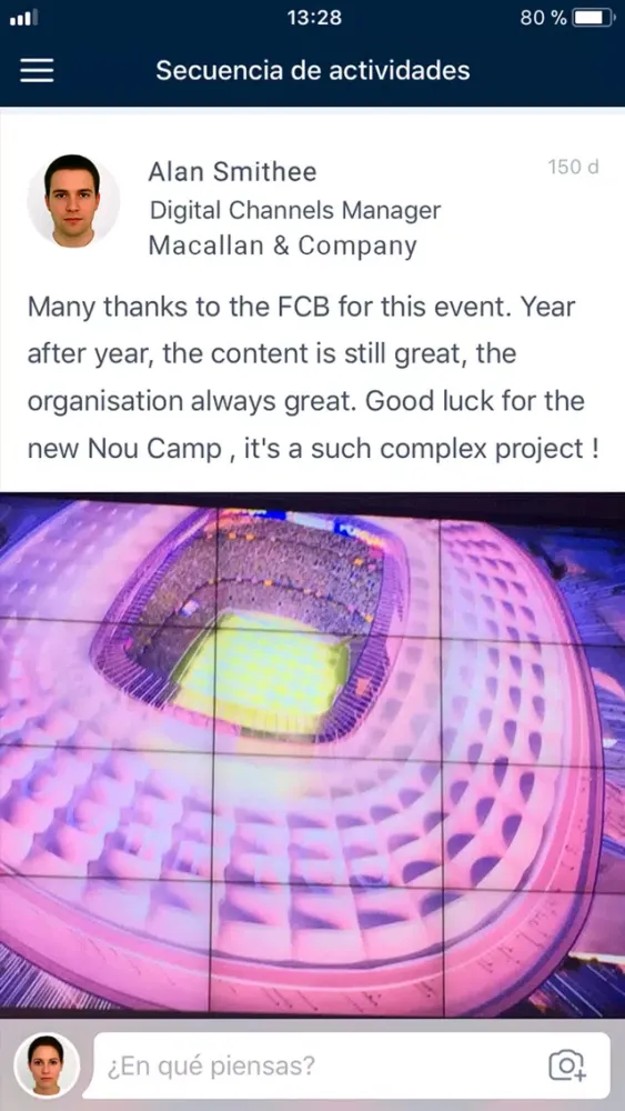 Capturas de tela do FC Barcelona Events