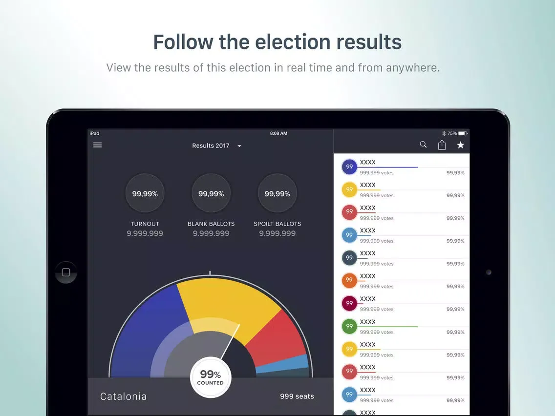 Elections 21D iPad  Ekran Görüntüleri