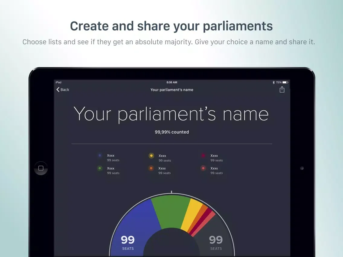 Elections 21D iPad  Ekran Görüntüleri