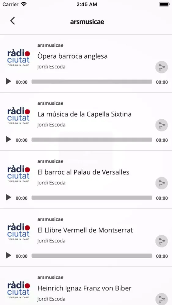 Capturas de tela do Radio Ciutat Baix Camp - Reus