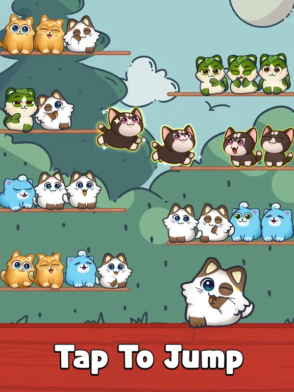 Color Cat Sort: Cute Cat Game iPad  Screenshots
