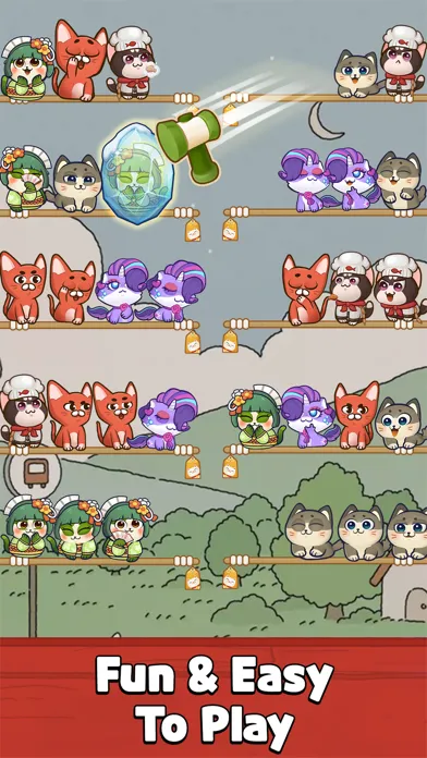 Color Cat Sort: Cute Cat Game Screenshots
