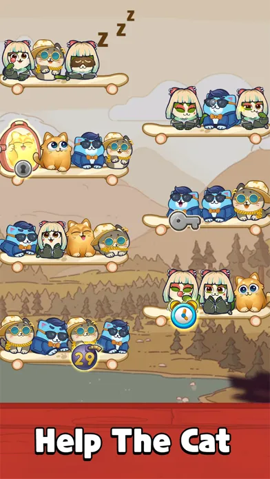 Color Cat Sort: Cute Cat Game Screenshots