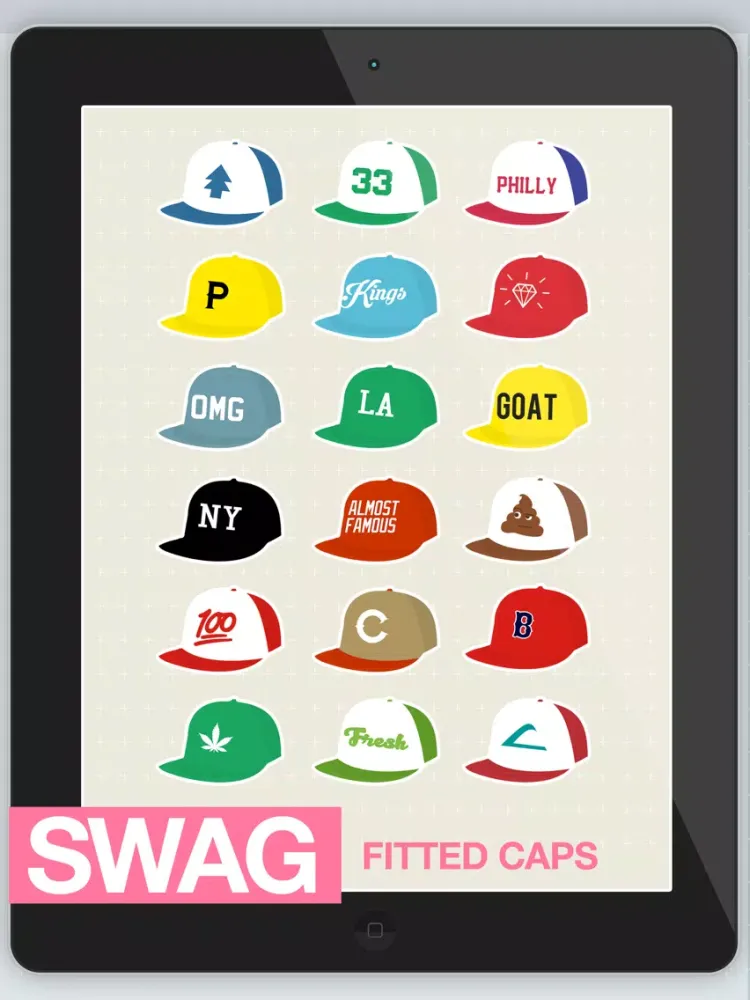 Swag Fitted Caps iPad 应用截图