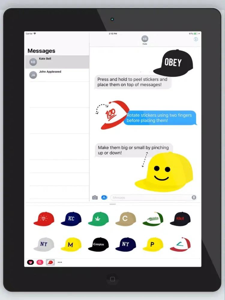 Swag Fitted Caps iPad 应用截图