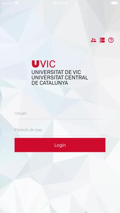 Captures d'écran de Academic Mobile de la UVic·UCC
