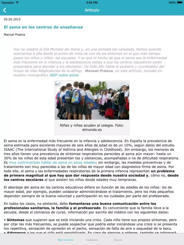 صور Inspira para padres y madres: salud infantil y medio ambiente iPad 