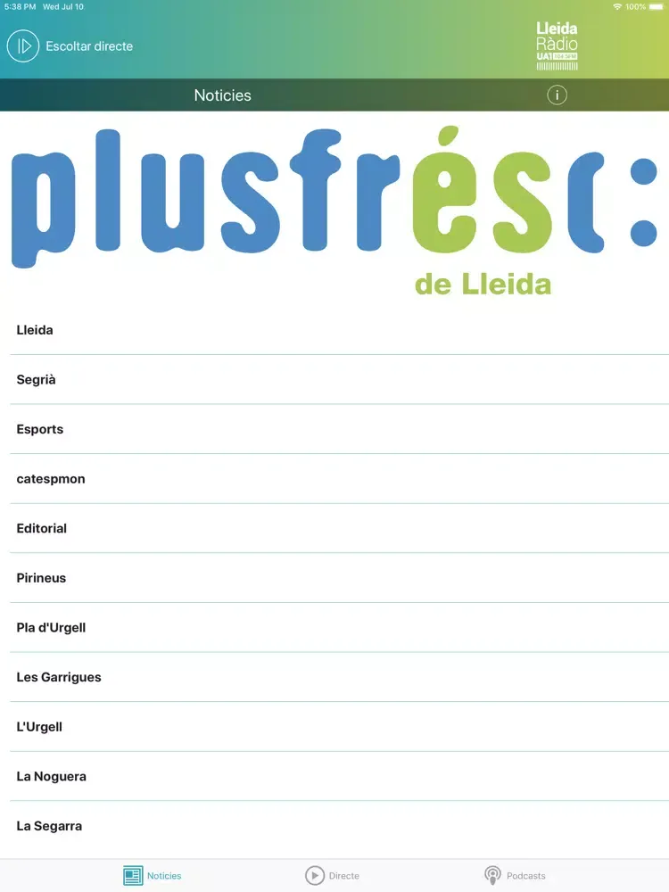 UA1 Lleida iPad  سکرین شاٹس