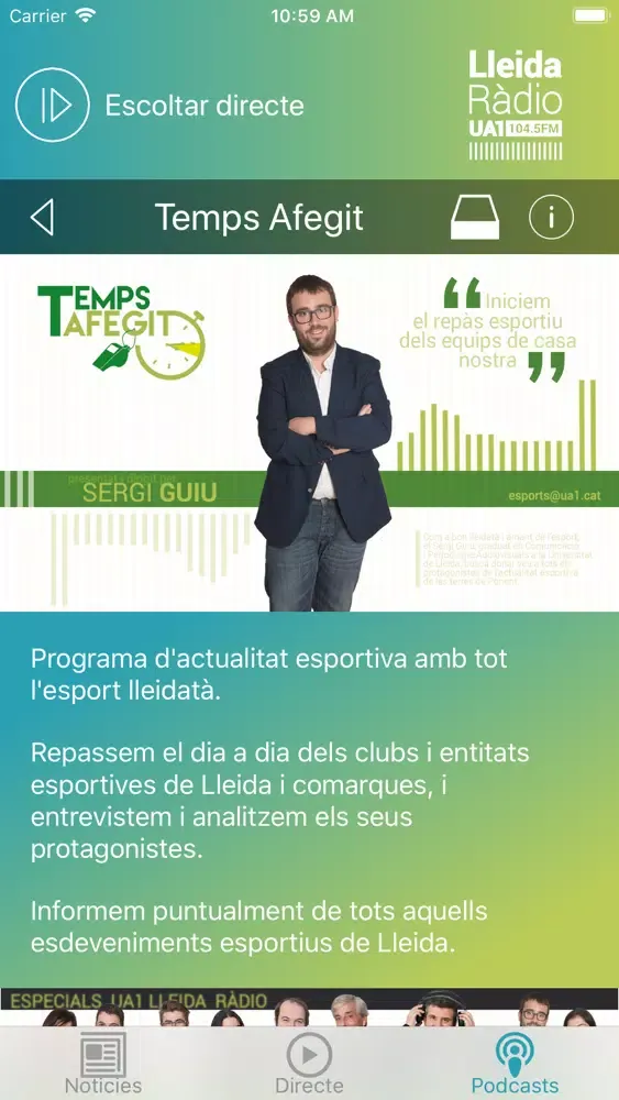 UA1 Lleida سکرین شاٹس