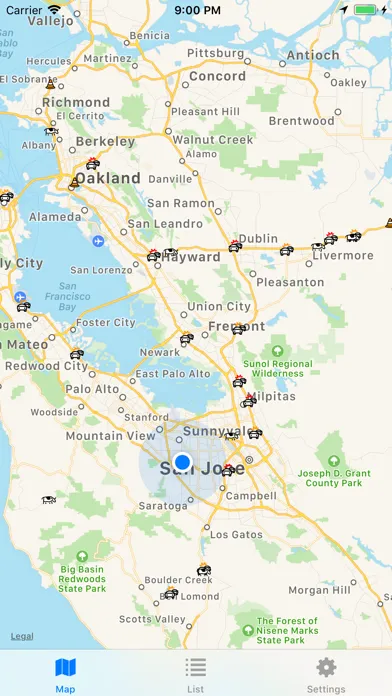 CHP Traffic Incidents Screenshots