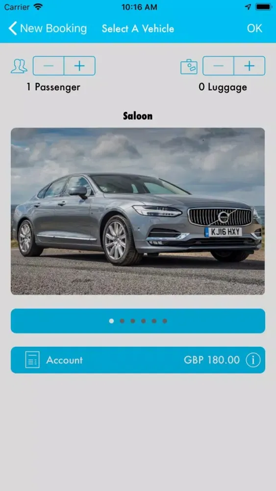 Capturas de tela do Club Class Chauffeurs