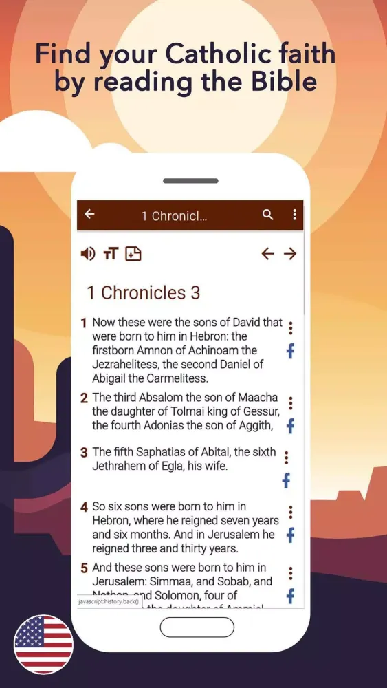 Catholic Bible app Screenshots