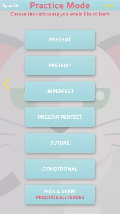 CatsAndVerbs: Spanish verbs Screenshots
