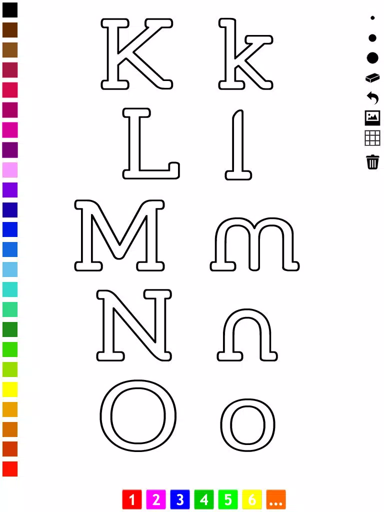 Captures d'écran de ABC Pics Coloring Book for Toddlers with the Letters of the Alphabet iPad 