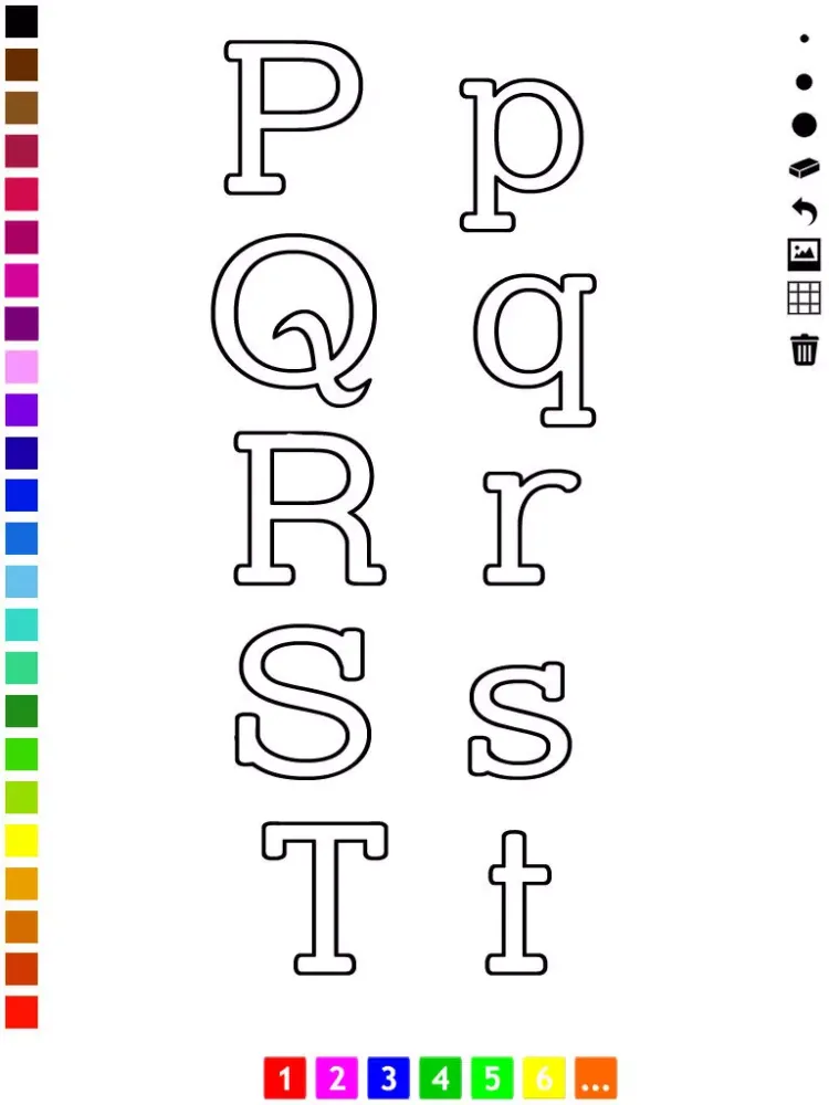 ABC Pics Coloring Book for Toddlers with the Letters of the Alphabet iPad 应用截图
