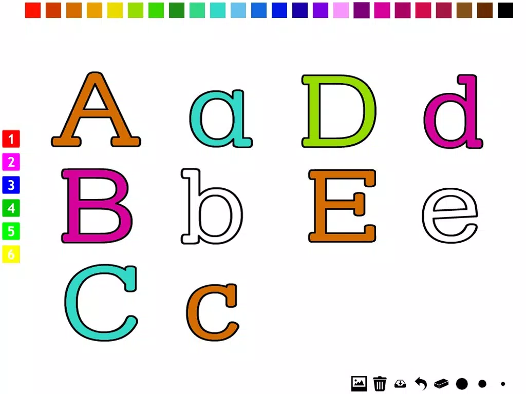 ABC Pics Coloring Book for Toddlers with the Letters of the Alphabet iPad  Screenshots