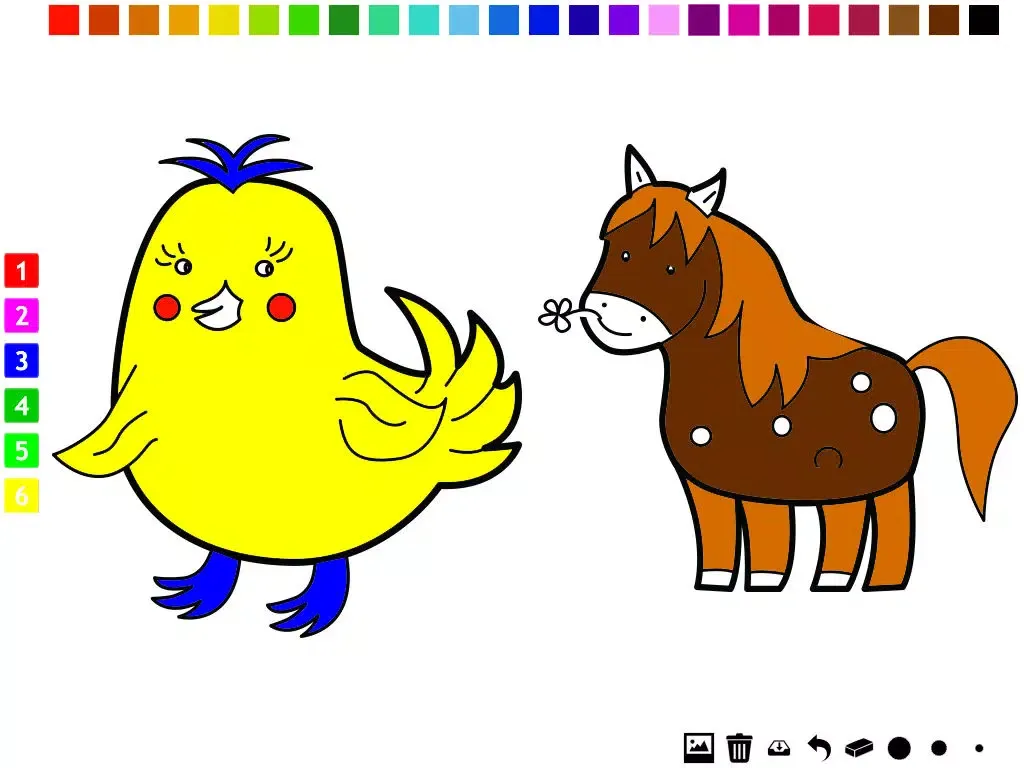 Animal Coloring Book for Children: Learn to draw and color animals like cat, cow, horse, pig, bird and rabbit iPad  स्क्रीनशॉट