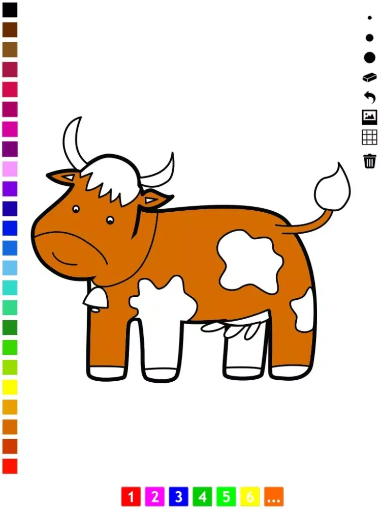 Animal Coloring Book for Children: Learn to draw and color animals like cat, cow, horse, pig, bird and rabbit iPad  स्क्रीनशॉट