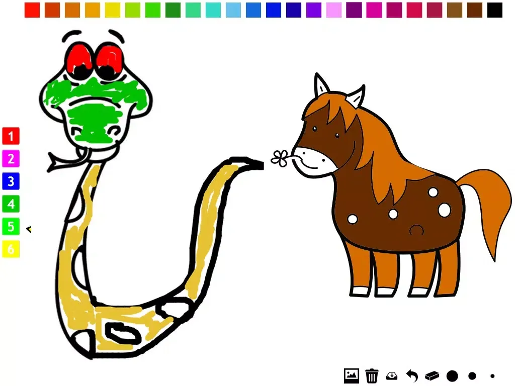 Скриншоты Animals Coloring Book for Colorful Children iPad 