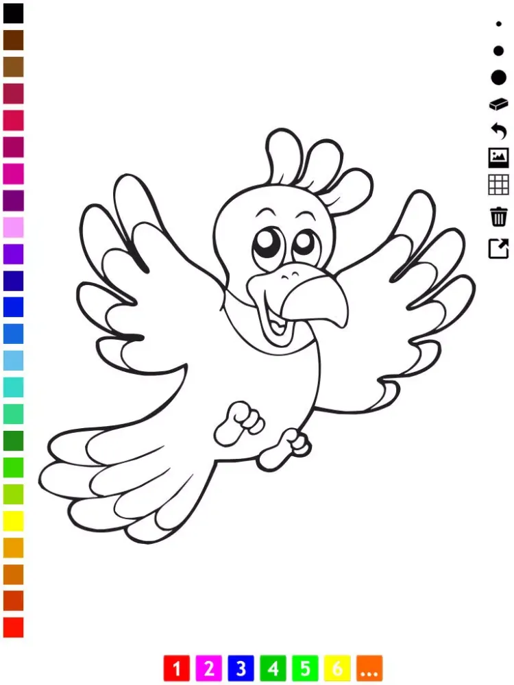 A Bird Coloring Book for Children: Learn to draw and color birdy birds iPad  Screenshots